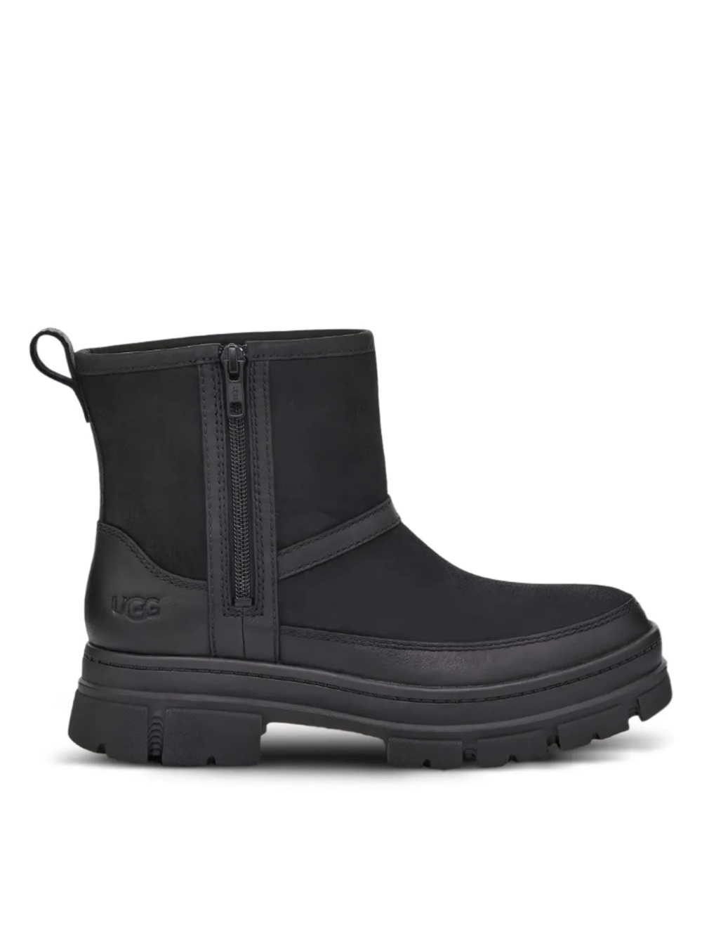 New UGG Women's Ashton Zip Boot Black Sz 10